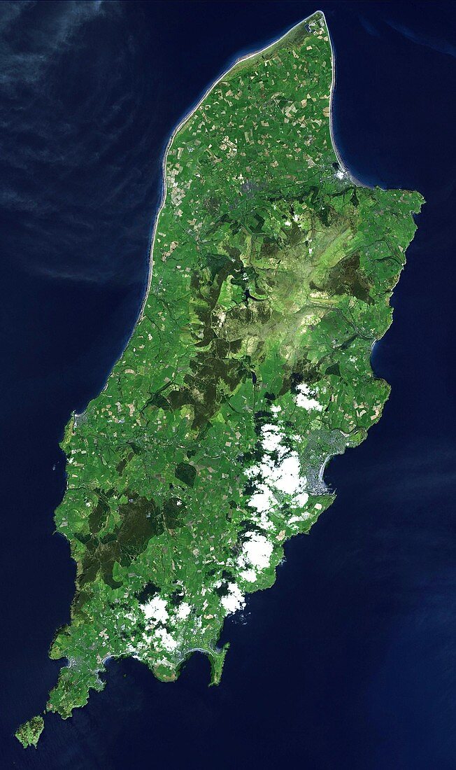 Isle of Man,satellite image