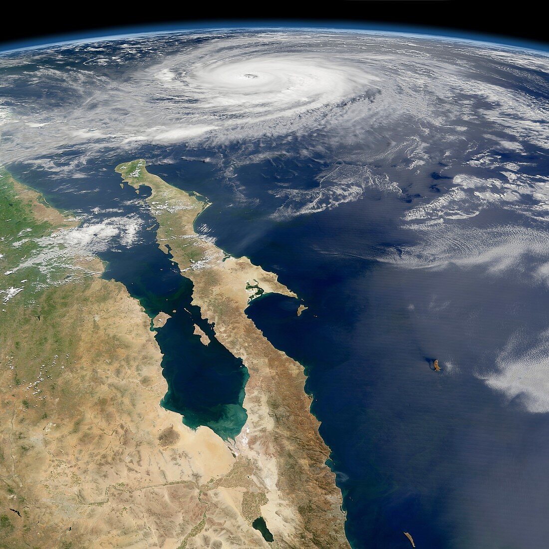 Hurricane Norbert,satellite image
