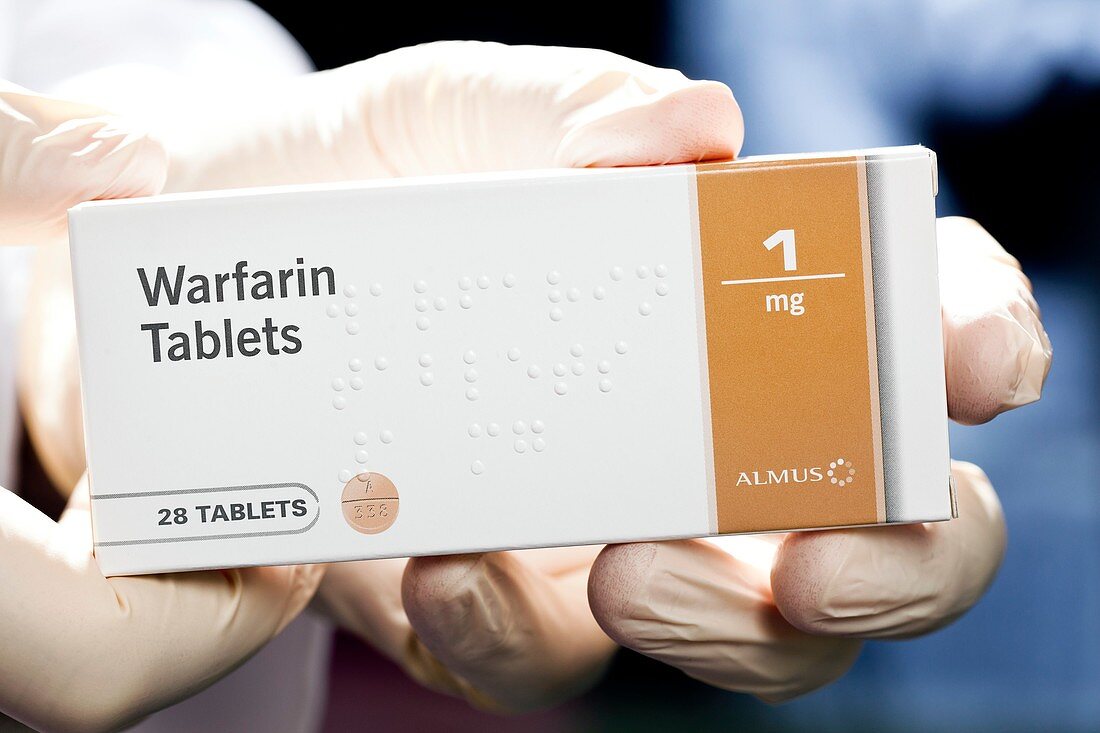 Warfarin anti-clotting tablets