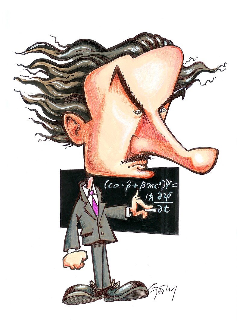 Paul Dirac,caricature