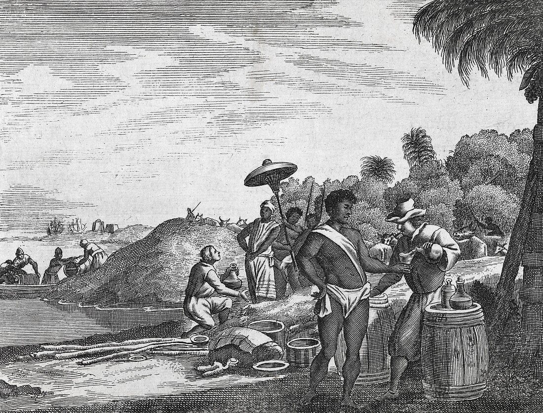 African Zenega and traders,17th century
