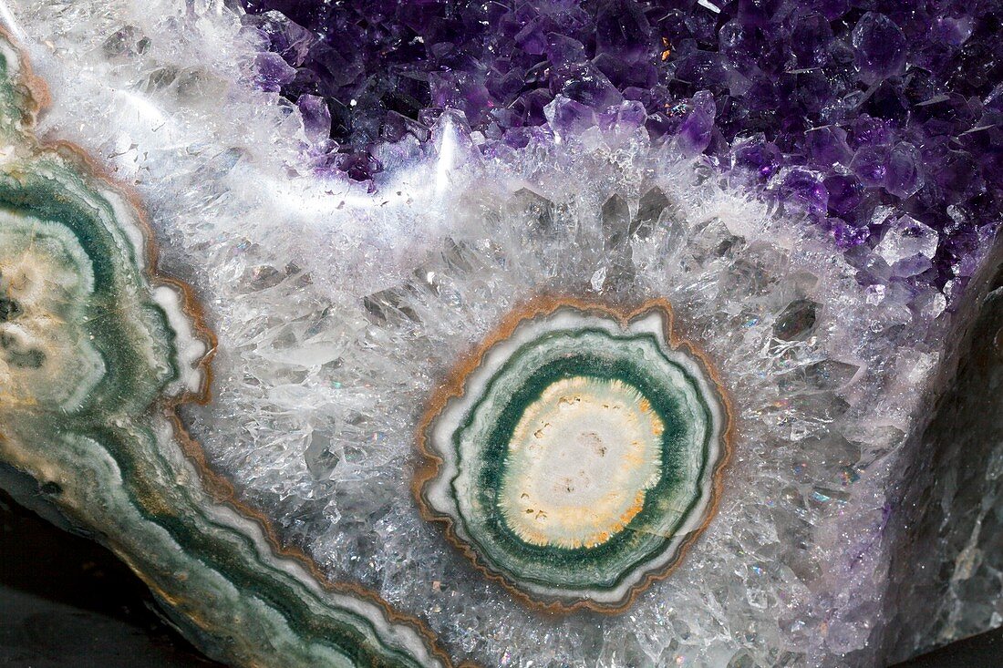 Amethyst filled geode