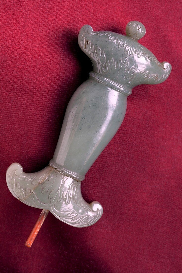 Jade sword handle