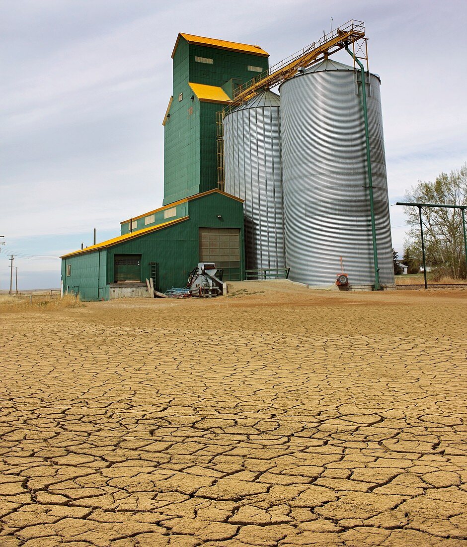 Grain silo and drought
