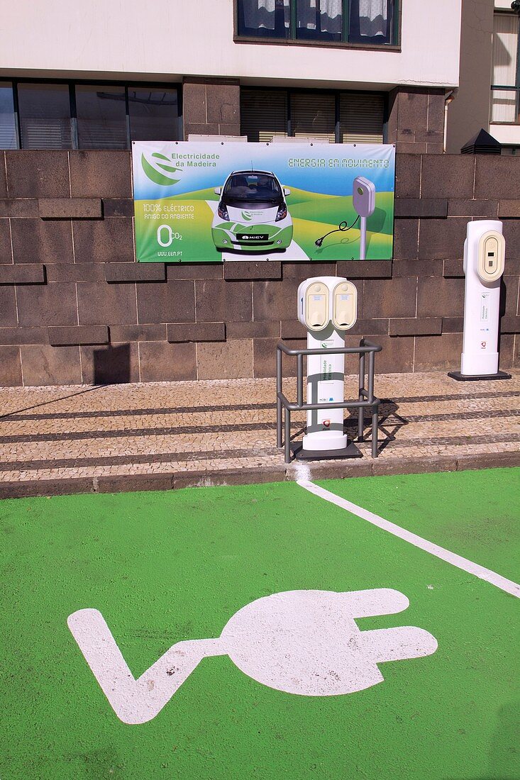 Electric car charging points