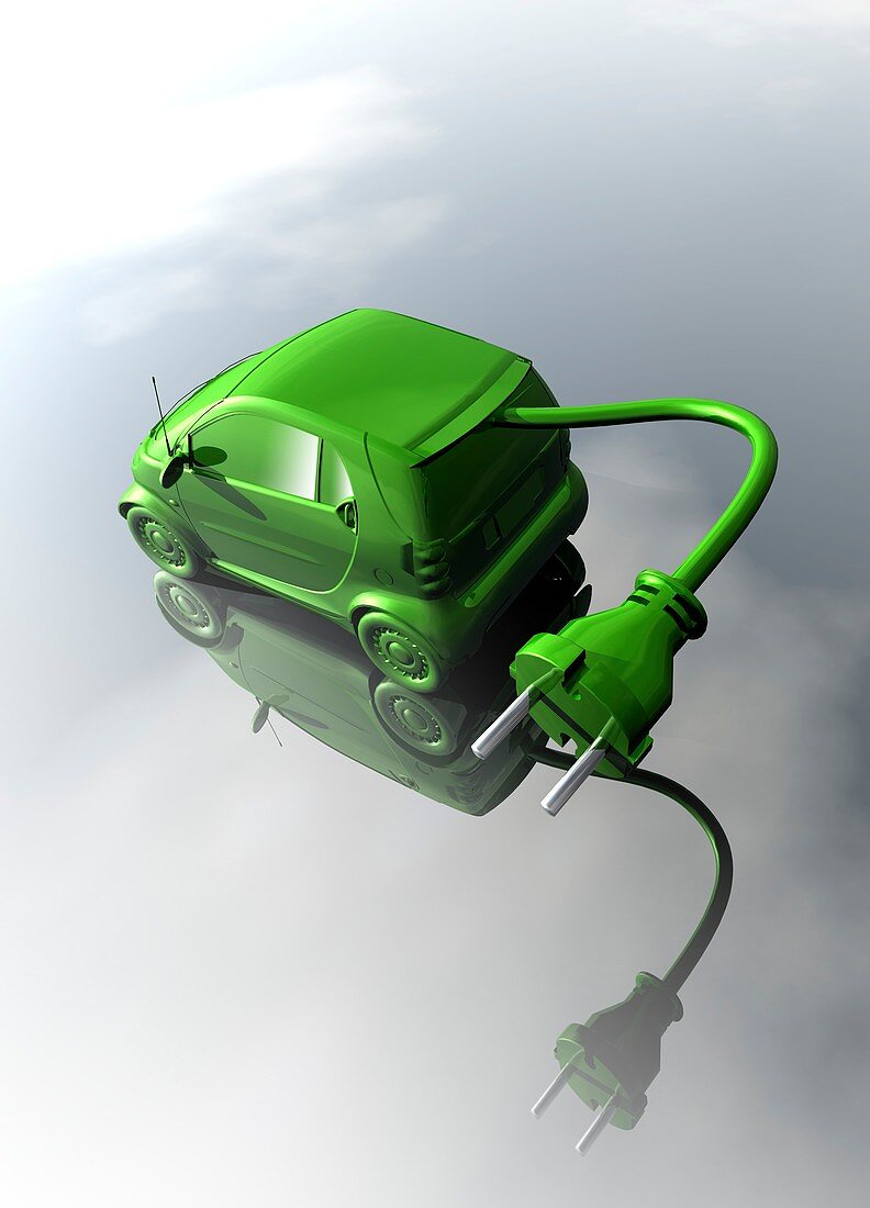 Rechargeable electric car,artwork
