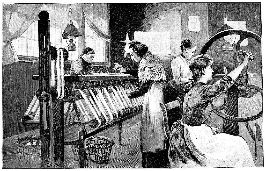 Spitalfields silk industry,1893