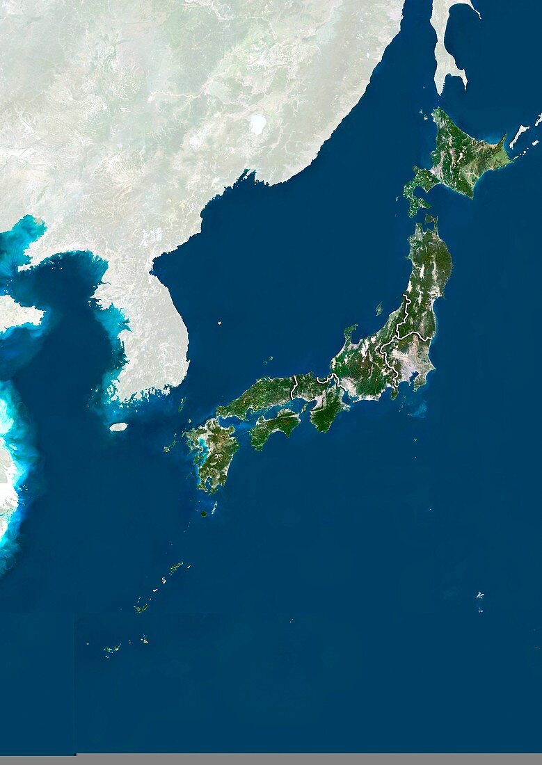 Japan,satellite image