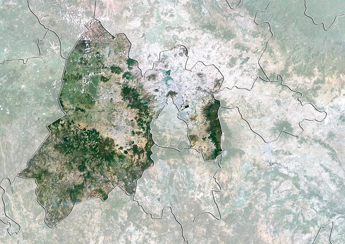Mexico State,Mexico,satellite image