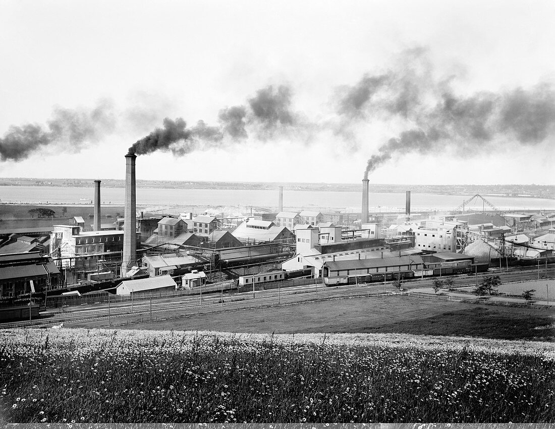 Solvay Process Company factory,1890s