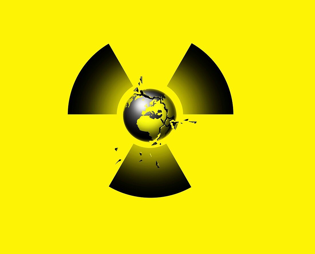 Nuclear disaster,conceptual artwork
