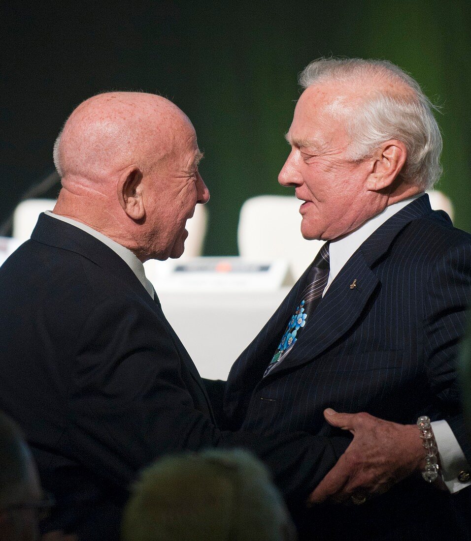 Leonov and Aldrin,space pioneers