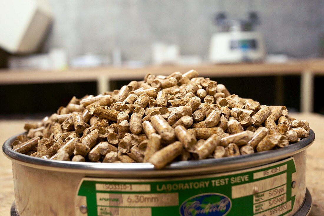 Wood pellet production