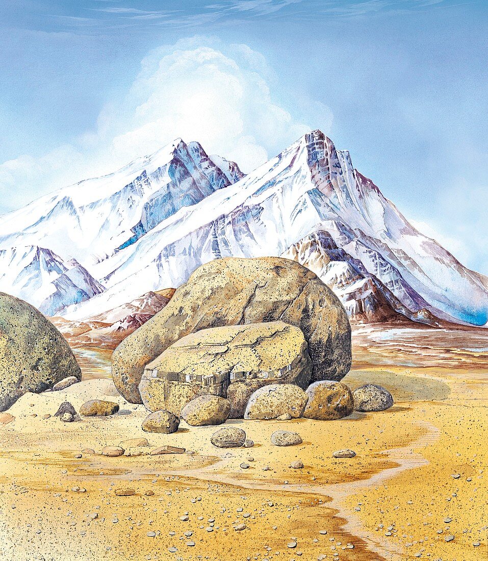 Mountain landscape,artwork