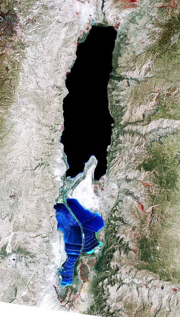 Dead Sea,1989 satellite image