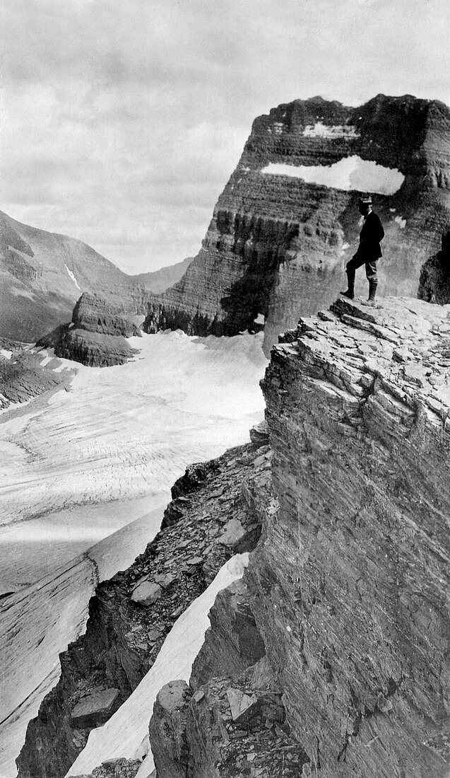 Grinnell Glacier,Montana,USA,in 1920