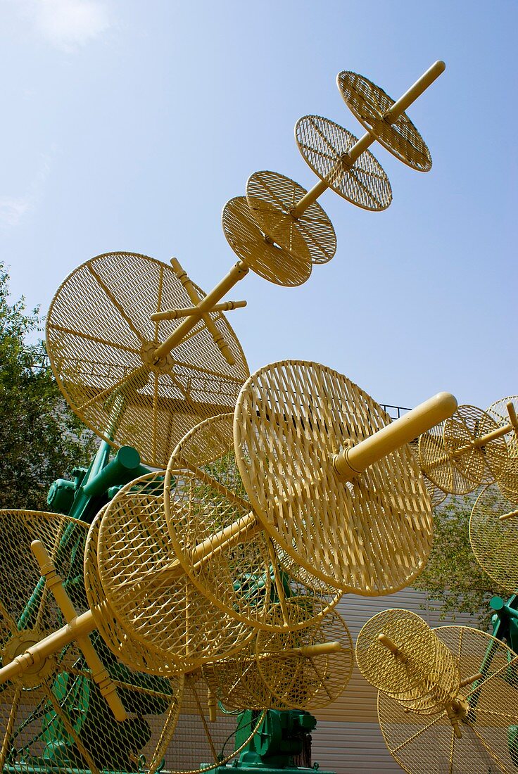 Tracking antenna at Baikonur space museum