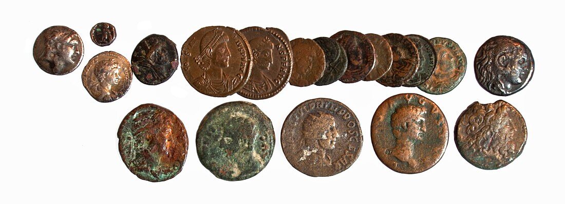 19 Greek,Phoenician and Roman coins