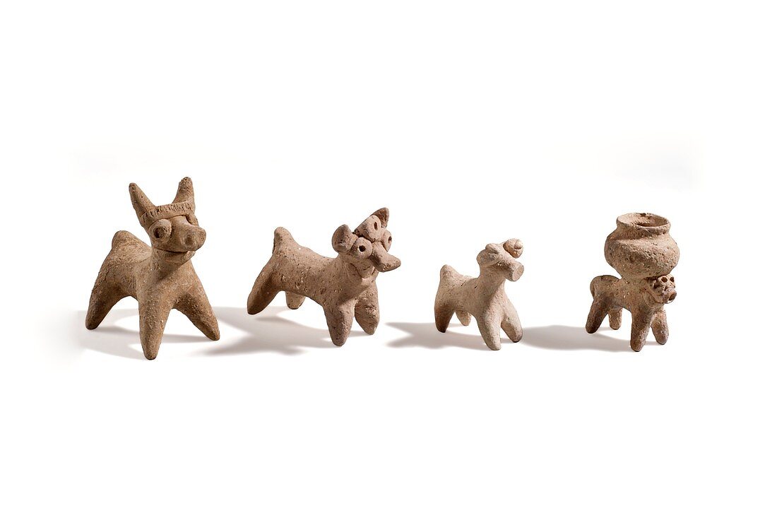 Terracotta Syro-Hittite bulls