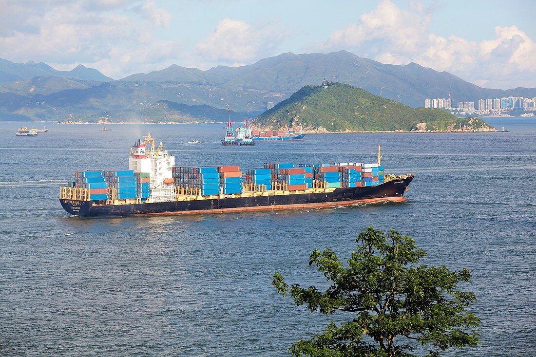 Container ship,Hong Kong