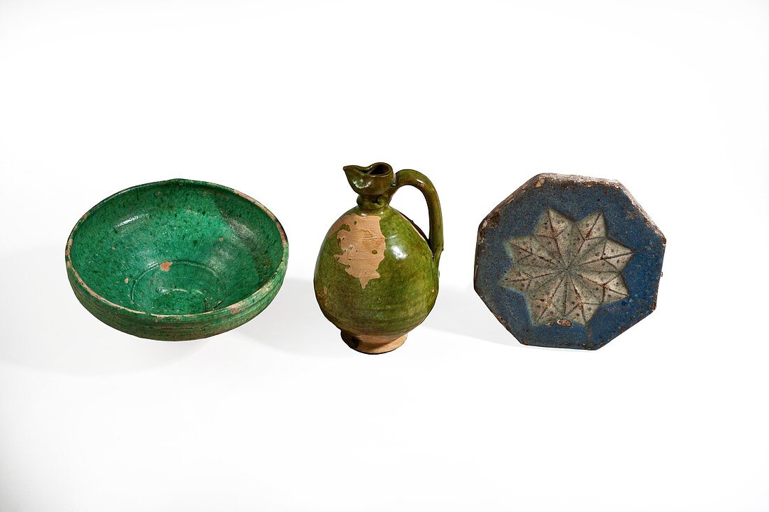 Glazed terracotta vessels