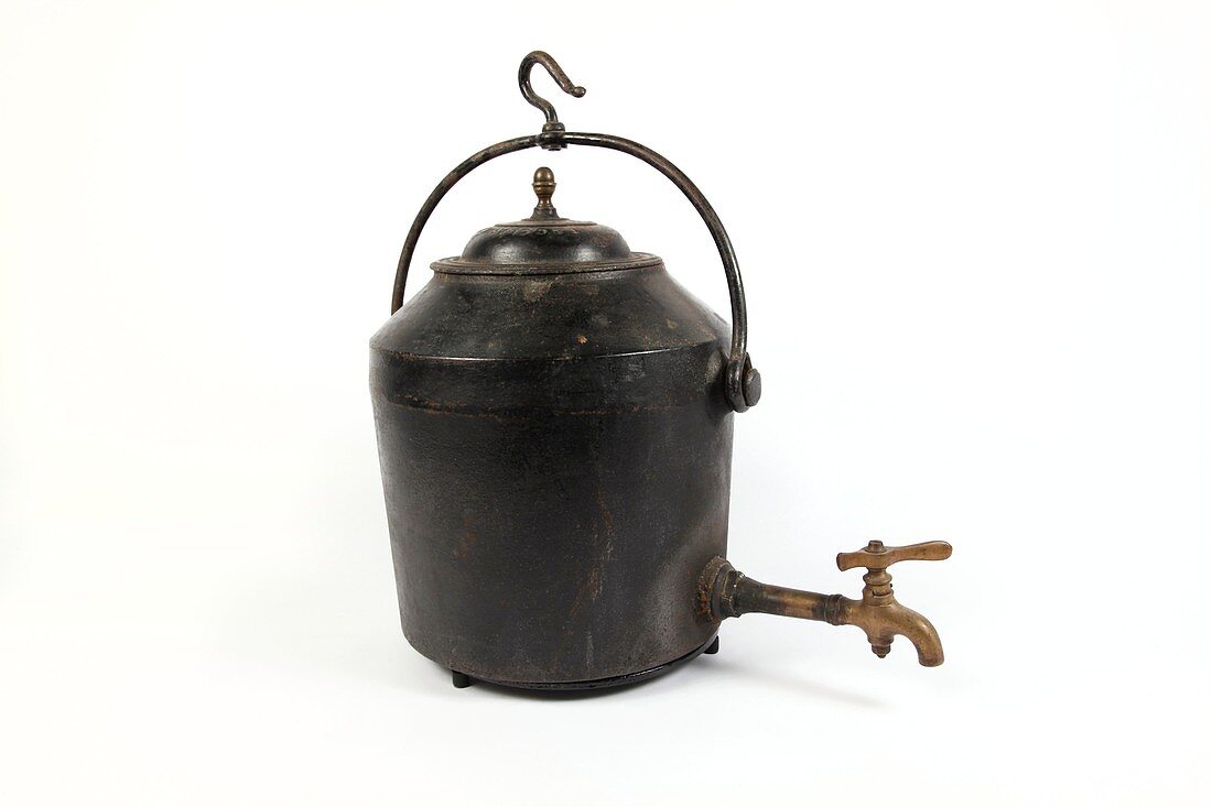 19th Century iron kettle