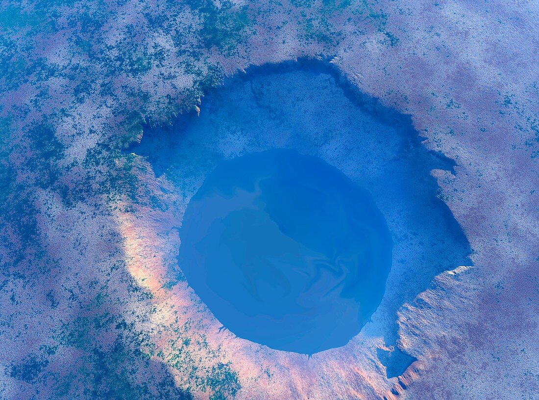 Nordlinger Ries impact crater,artwork