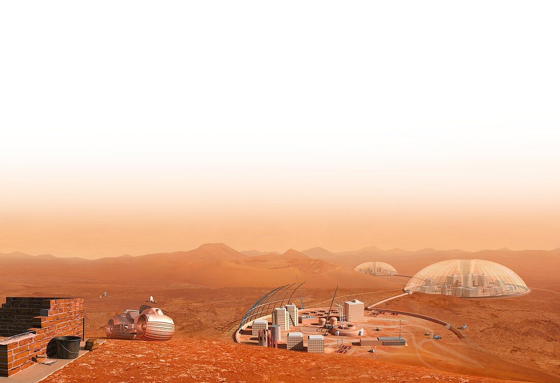 Martian settlement,artwork