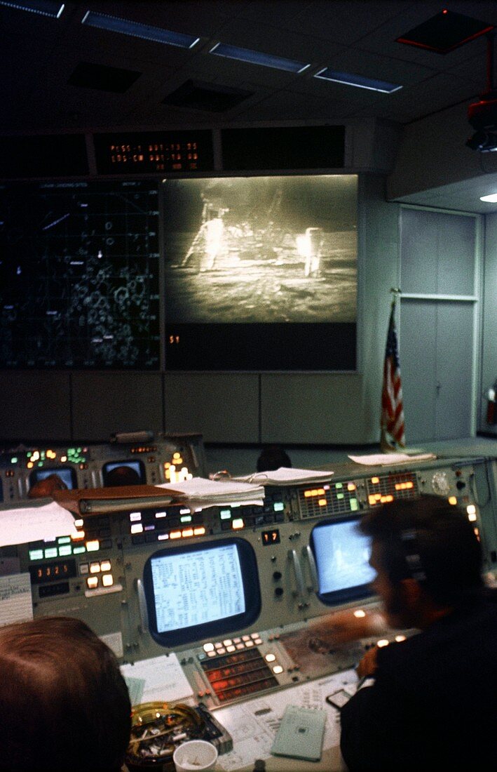 Apollo 11 moon landing mission control