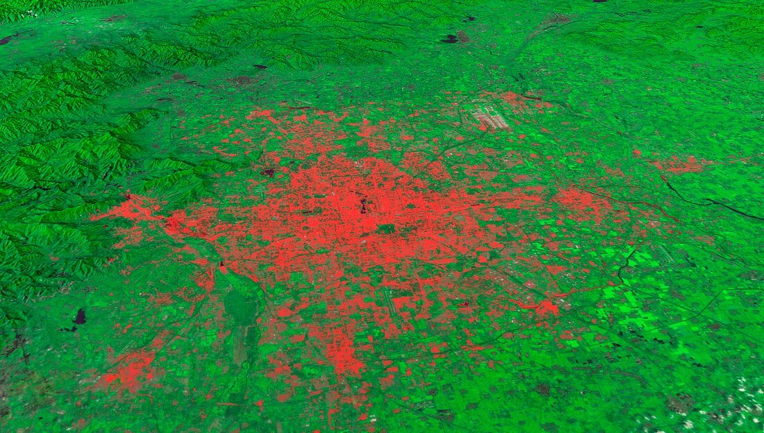 Beijing,China,2010,satellite image