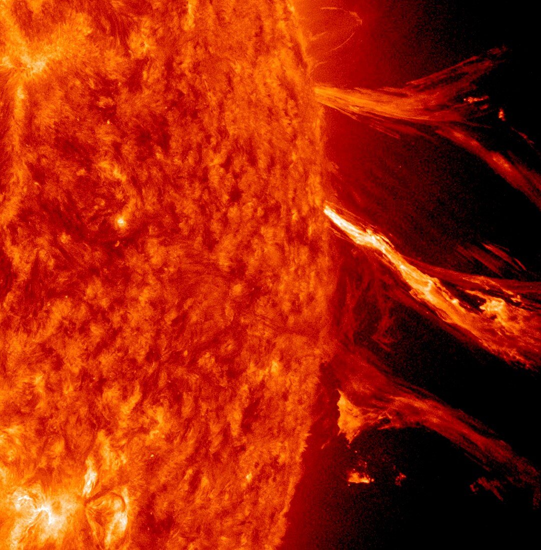 Solar flare,SDO ultraviolet image