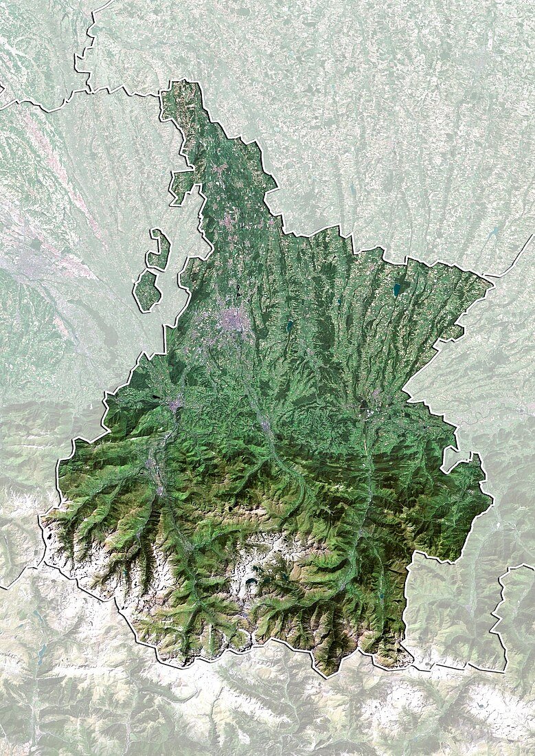 Hautes-Pyrenees,France,satellite image