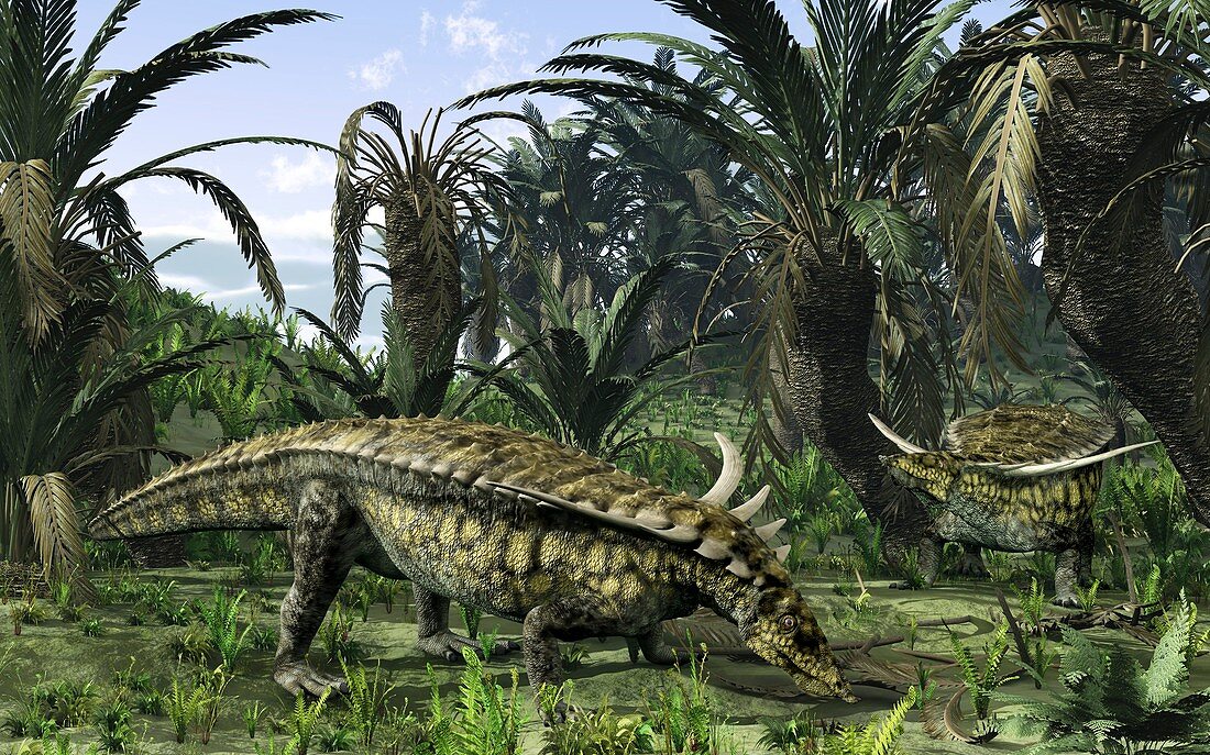 Desmatosuchus archosaurs,artwork