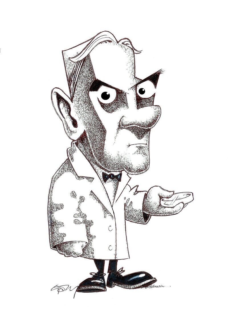 Alexander Fleming,caricature