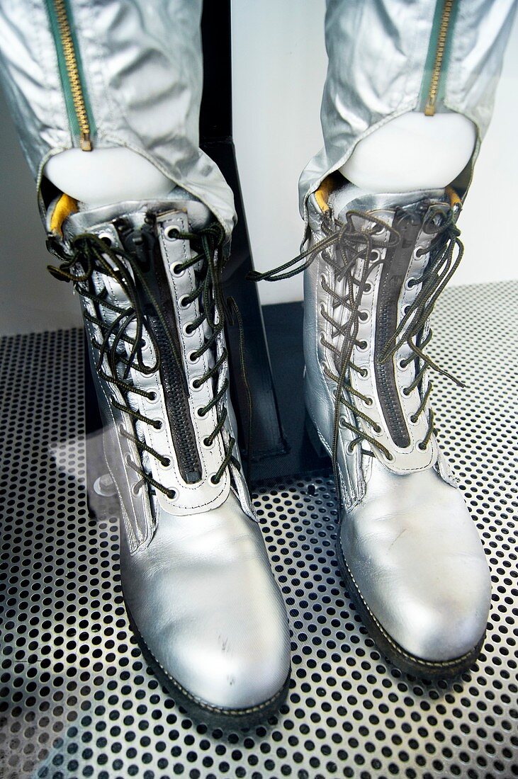Boots of Mercury training spacesuit