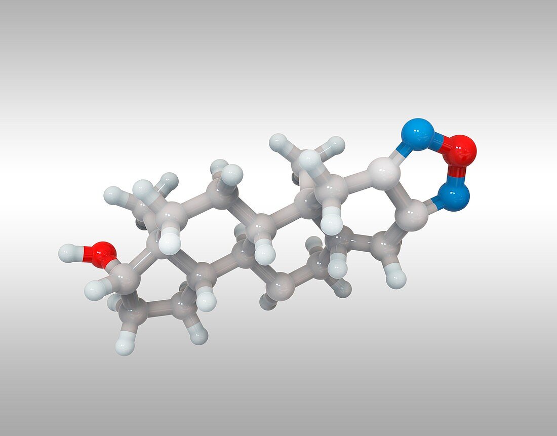 Furazabol anabolic steroid molecule