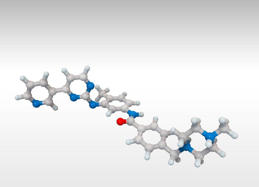 Imatinib drug,molecular model