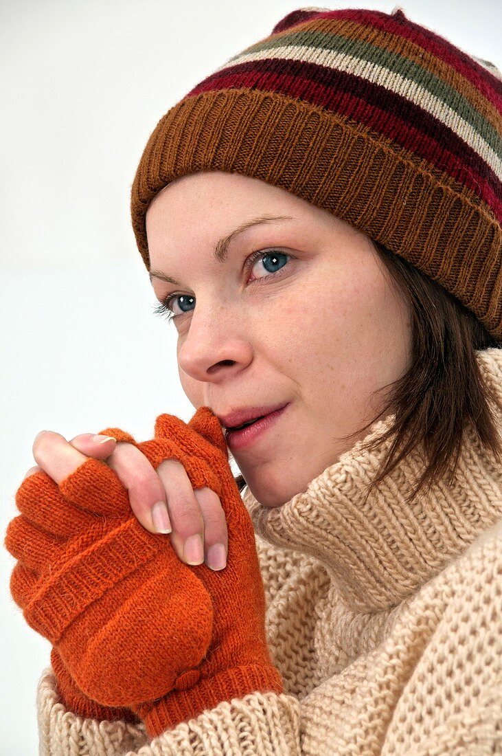 Winter hat and gloves