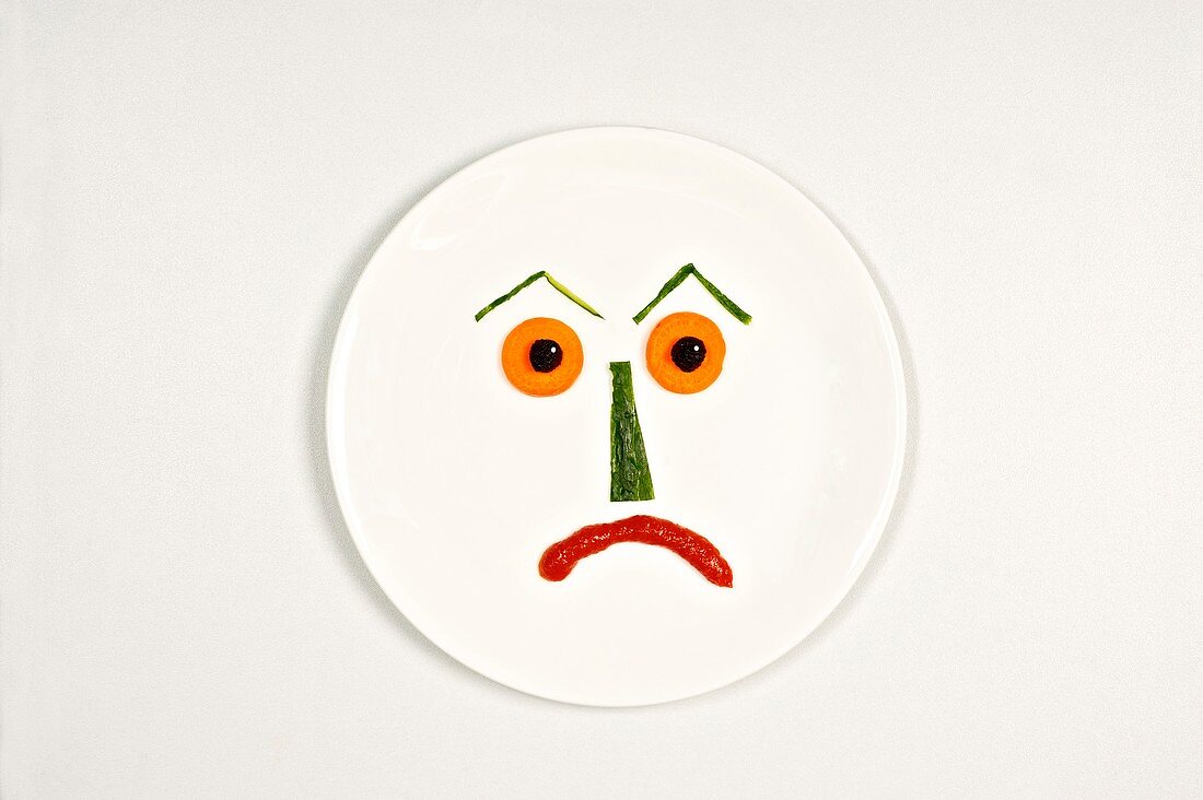 Sad food face