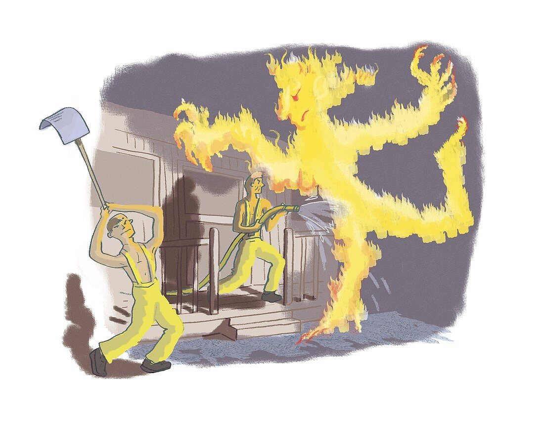 Firefighting,conceptual artwork