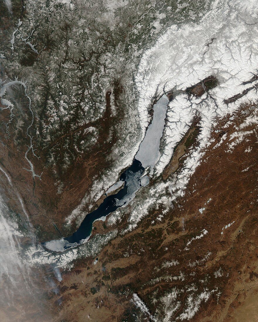Lake Baikal,Russia,satellite image