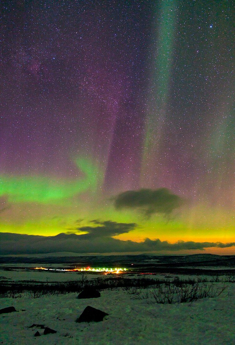 Aurora Borealis,Lapland,Sweden