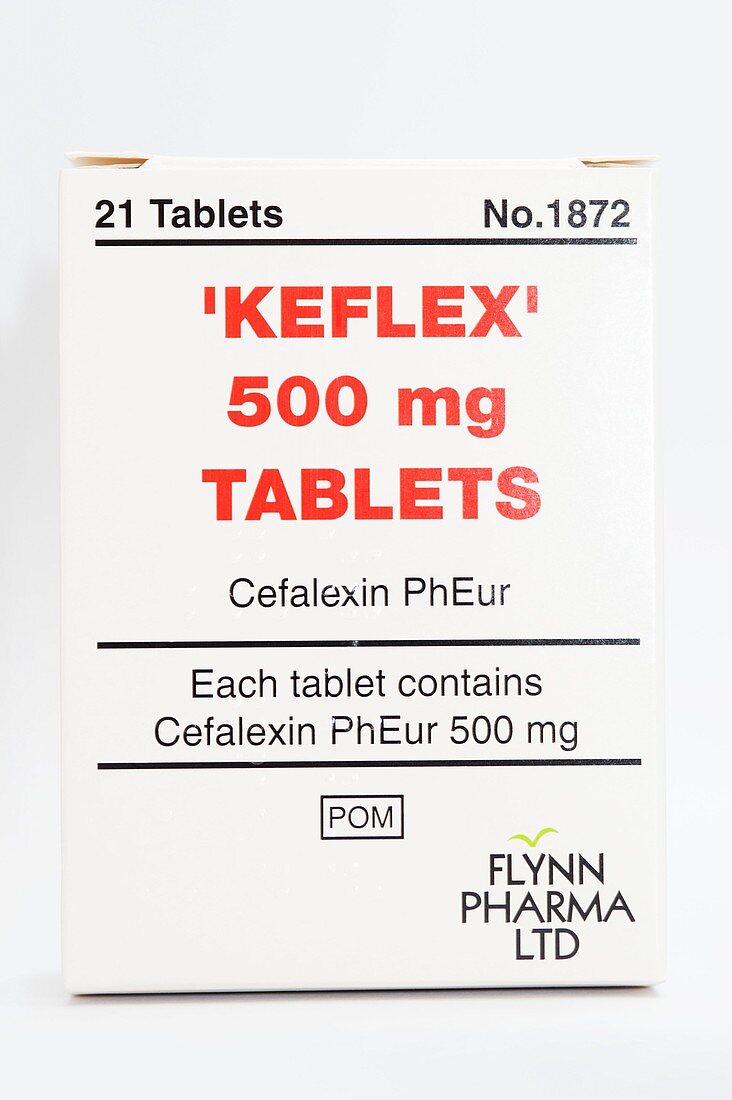 Cephalexin antibiotic tablets