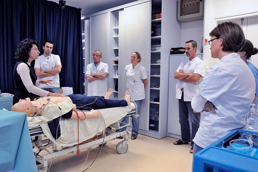Hospital emergency care simulation