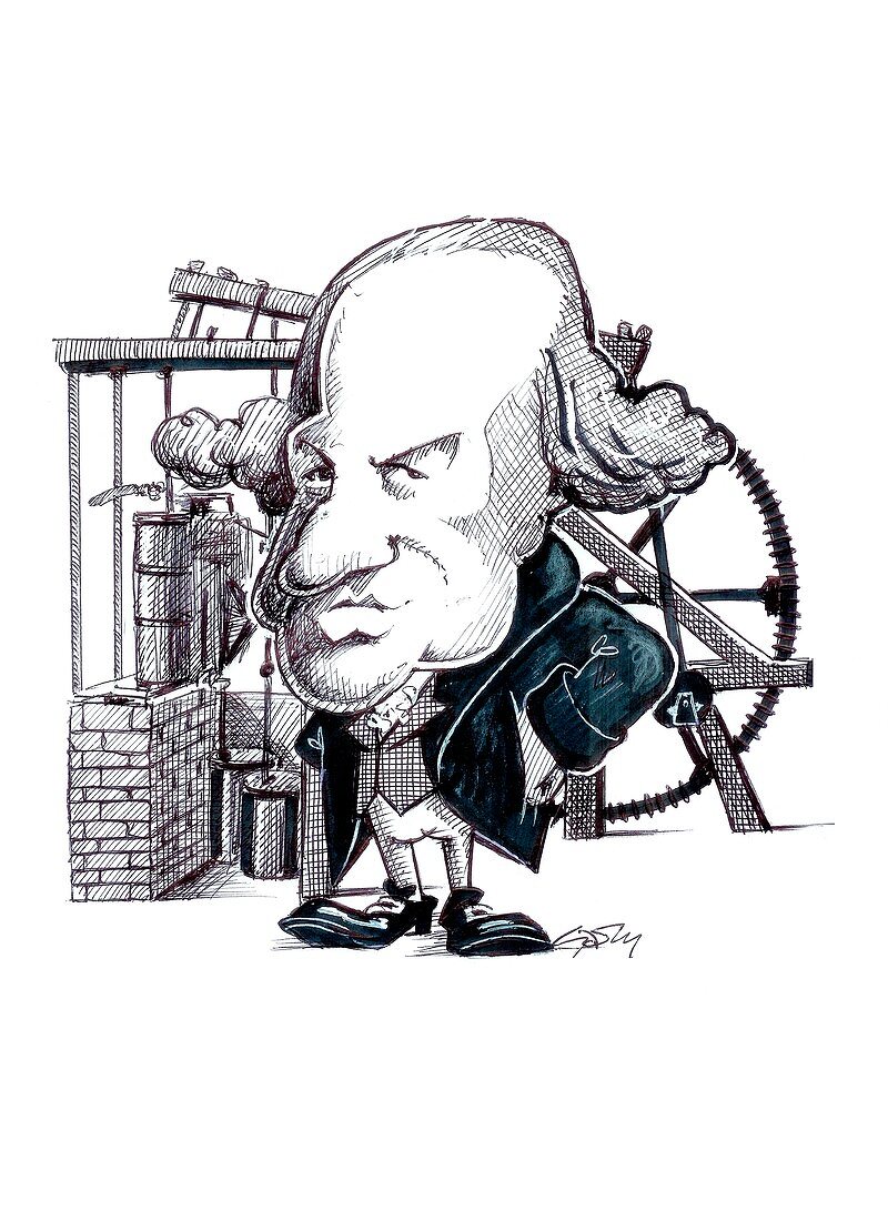 James Watt,caricature