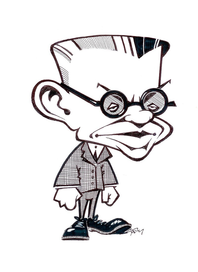 Kurt Godel,caricature