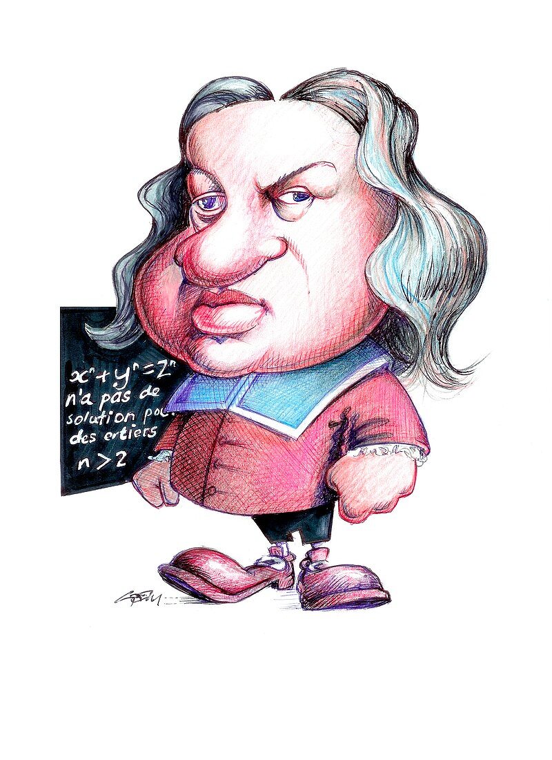 Pierre de Fermat,caricature