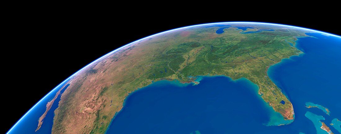 US Southern States,satellite artwork