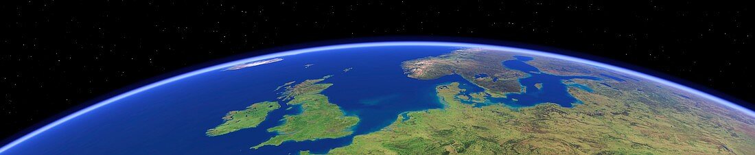 Northern Europe,satellite artwork