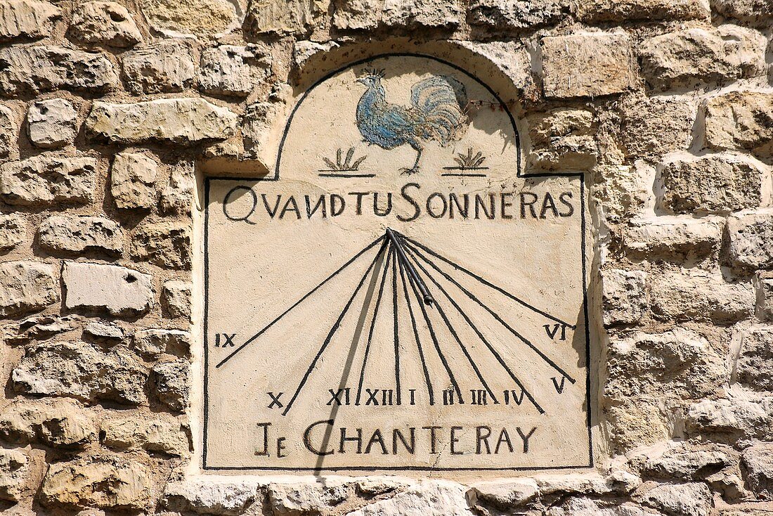 Sundial on a wall,France